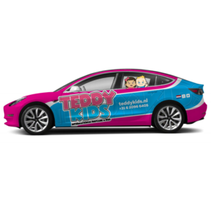 Tesla model 3 car Wrap Design for daycare in the Netherlands | Car Wrap Design by Yoga Tri