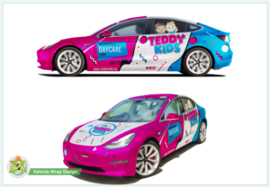 Tesla model 3 car Wrap Design for daycare in the Netherlands | Car Wrap-Design von Azhoeck