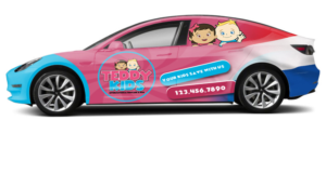 Tesla model 3 car Wrap Design for daycare in the Netherlands | Car Wrap-Design von StarGraphics