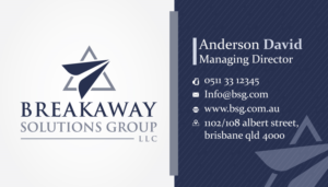 Business Card Design by Prism Graphics for Breakaway Solutions Group, LLC | Design #22173258