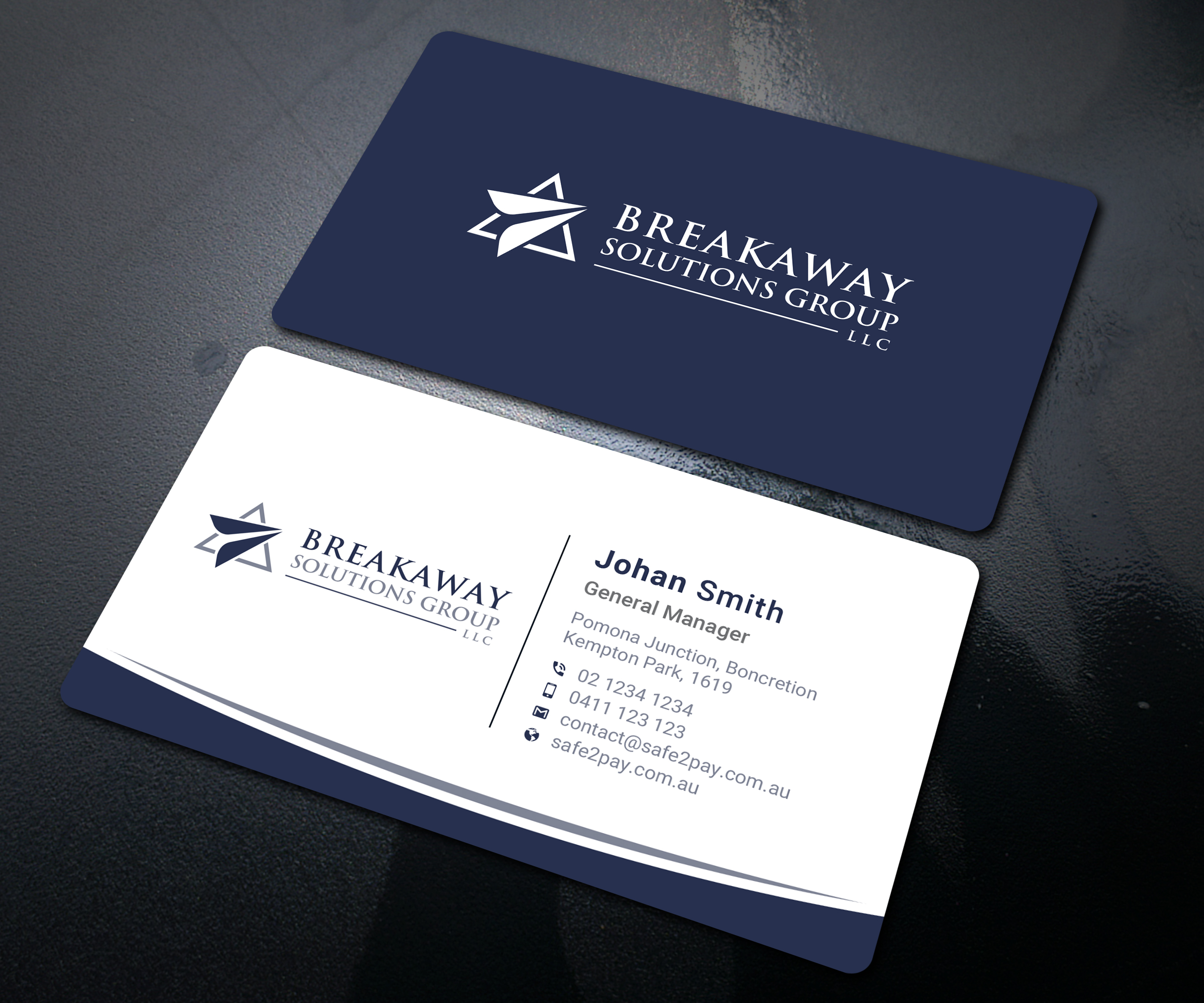 Business Card Design by Uttom 2 for Breakaway Solutions Group, LLC | Design #22172288