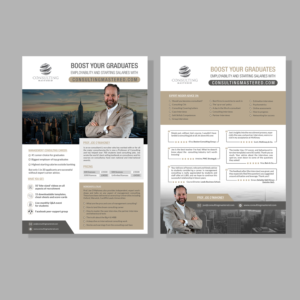 Flyer to University MBA Directors about my new online course | Flyer Design by Deepak_9_Malhotra