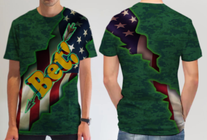 Archery Hunting Camo All Over Sublimation Cut & Sew fabric | T-shirt Design by Uprinteez