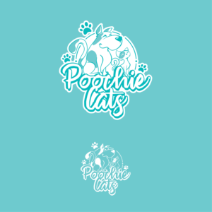 The logo should have the word "PoochieCats" in combination with a fun/cute image of a dog or cat. of a Dog & Cat  | Mascot Design by Gabriel T. Marques