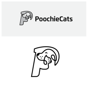 The logo should have the word "PoochieCats" in combination with a fun/cute image of a dog or cat. of a Dog & Cat  | Mascot Design by jonosar