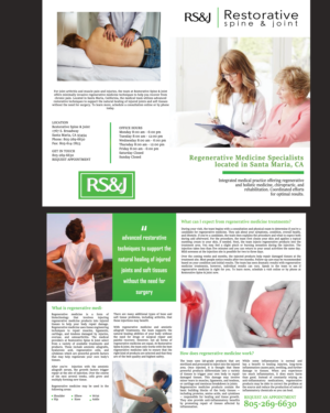 Flyer-Design von AnneWanjiku für Restorative Spine & Joint | Design #22301865