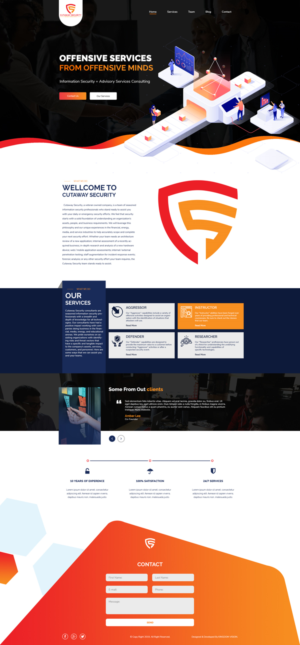 Wordpress Design by Whipple Web Design for Cutaway Security, LLC. | Design #22283555