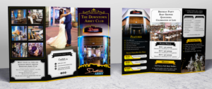 Brochure for the Downtown Abbey Club Private Venue  | Flyer Design by SAI DESIGNS