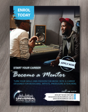 Become a Mentor - For Musicians, Artists, Producers and Teachers | Flyer Design by alex989