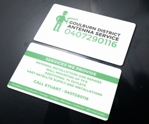 Goulburn district antenna service business card size advertising  | Business Card Design by Sandaruwan