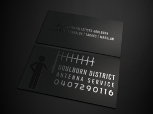 Goulburn district antenna service business card size advertising  | Business Card Design by Tripti Ranjan Gain