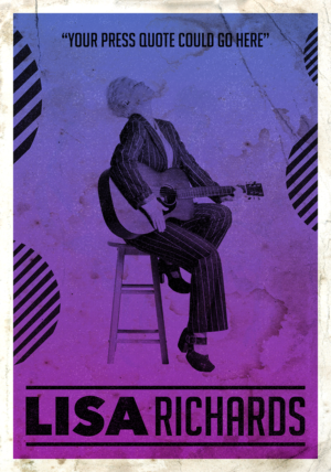 Singer/Songwriter/performer wants Retro Art  Poster | Poster-Design von artanisel