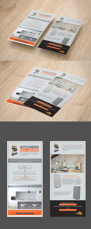 Sydney Doors Kitchen Face Lift DL Flyers | Flyer Design by Deepak_9_Malhotra