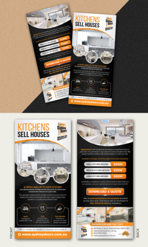 Sydney Doors Kitchen Face Lift DL Flyers | Flyer Design by SAI DESIGNS