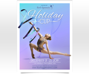 Intenational Rhythmic Gymnastics Holiday Cup | Poster-Design von Luniere Designs