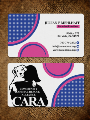 Business Card Design by JK18 for Community Animal Rescue Alliance | Design #22331214