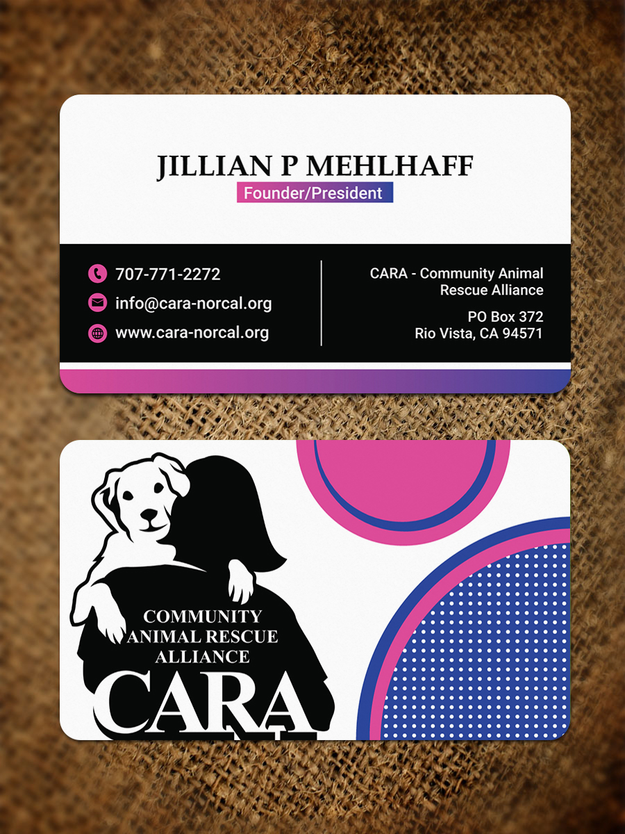 Business Card Design by JK18 for Community Animal Rescue Alliance | Design #22340103