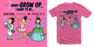 Tshirt: Princess, Doctor, and Dancer | T-Shirt-Design von Tomi Ax