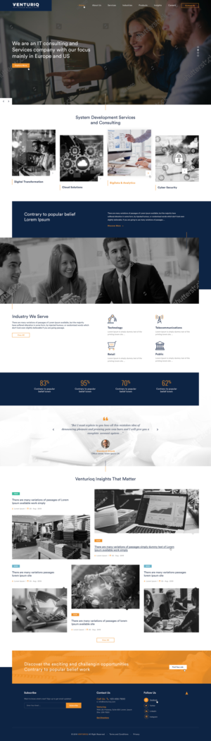 An International IT Services company needs its website to be designed | Web-Design von Ved Web Services