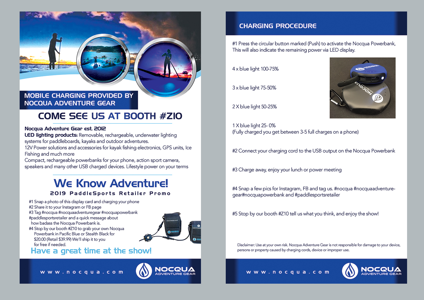 Flyer Design by katrina for Nocqua Adventure Gear | Design #22327502