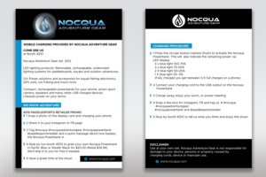 Flyer Design by DesignMe Graphics for Nocqua Adventure Gear | Design #22324065