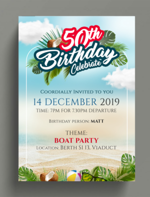 50th Invite | Flyer Design by SAI DESIGNS