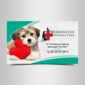 Mornington Veterinary Clinic. We are a busy, small family run & owned, small animal vet pract... | Business Card Design by Designers Hub