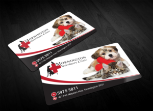 Mornington Veterinary Clinic. We are a busy, small family run & owned, small animal vet pract... | Business Card Design by Sandaruwan