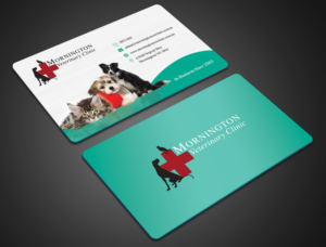 Mornington Veterinary Clinic. We are a busy, small family run & owned, small animal vet pract... | Business Card Design by pentaxial