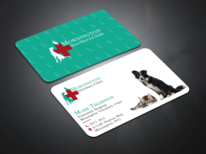 Mornington Veterinary Clinic. We are a busy, small family run & owned, small animal vet pract... | Visitenkarten-Design von Bold Pixels