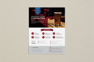 Process Engineering/Construction Firm wants a OneSheet targeting craft brewers in Texas | Graphic Design by Rongbaaz