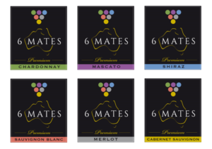 6 Mates - A new Australian wine brand; label design brief | Etikett-Design von Nigel B