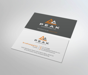 Business Card Design by MDesign for Peak Chiropractic | Design #22423443