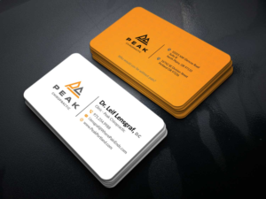 Business Card Design by Musa. A for Peak Chiropractic | Design #22409344