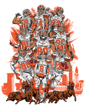 BAKER WALKING THE DAWGS WITH PLAYERS | T-shirt Design by SangBlater