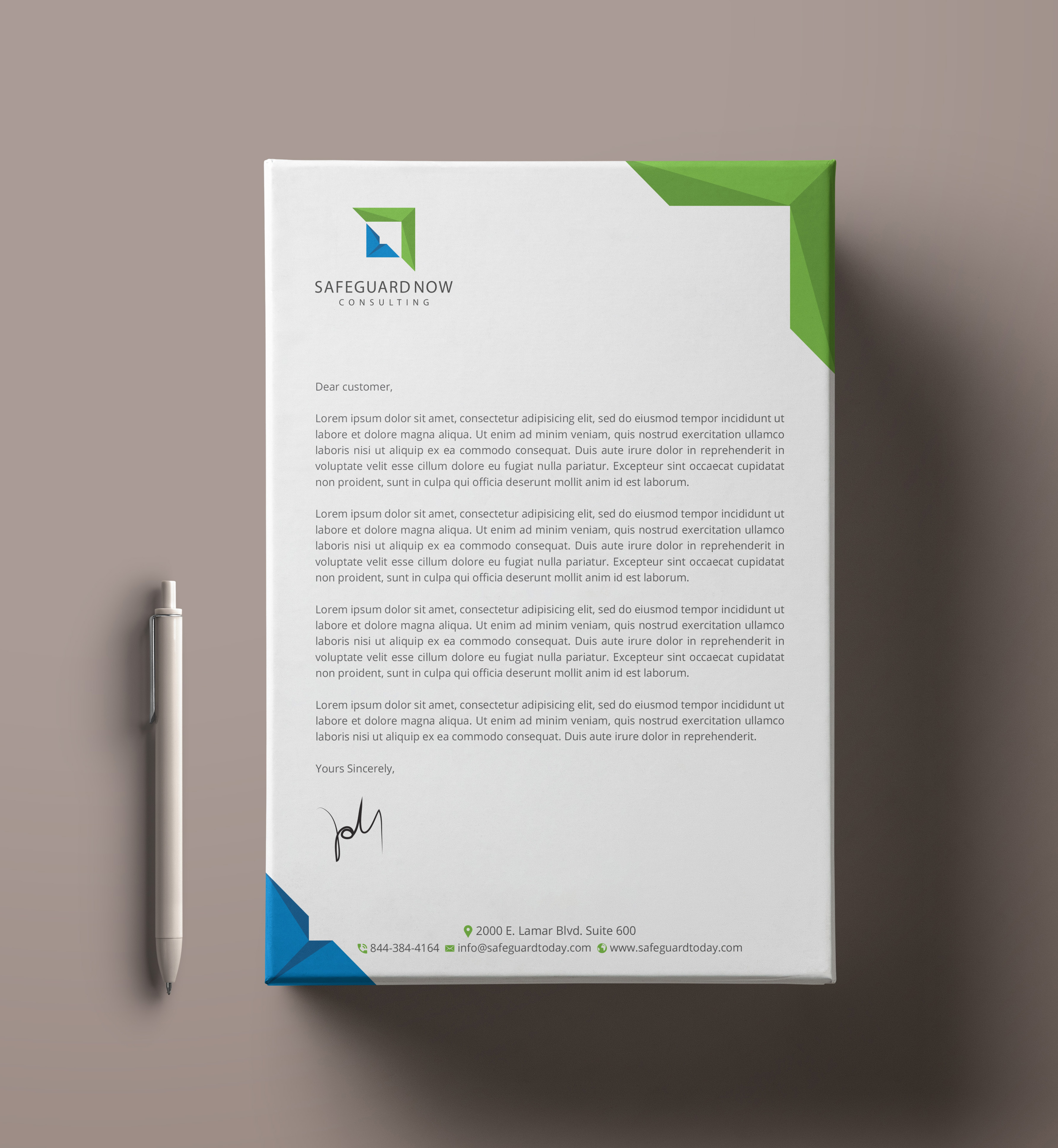 Letterhead Design by R.design for this project | Design #22407354