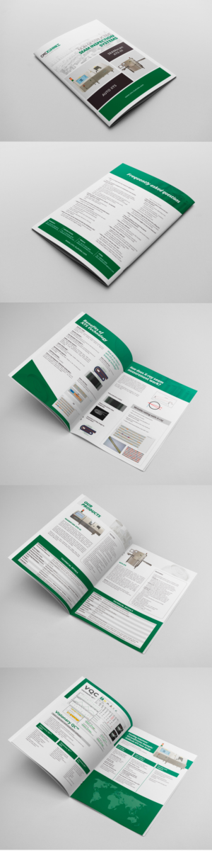 8-page brochure for laboratory equipment in the beverage can industry | Brochure Design by designgreen