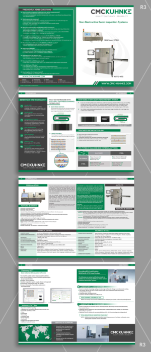 8-page brochure for laboratory equipment in the beverage can industry | Brochure Design by DA.