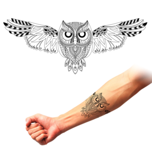 Tattoo Project:- Modern Owl For Man's Forearm | Tattoo-Design von Pharsheed