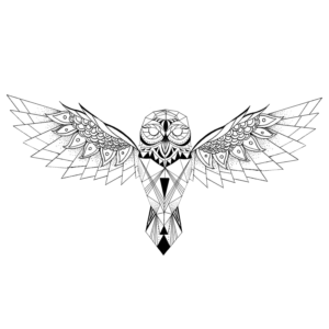 Tattoo Project:- Modern Owl For Man's Forearm | Tattoo-Design von missd.tattoos