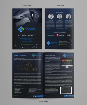 Cyber Security Product Bi-Fold Brochure | Brochure Design by SAI DESIGNS