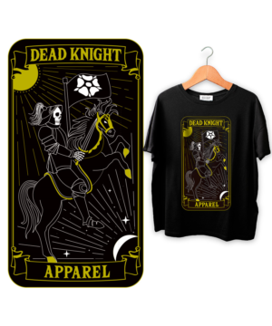 Death Tarrot Card Style T Shirt Design with Company Name | T-Shirt-Design von StudioD™