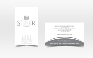 Sheer Vodka  | Business Card Design by Pointless Pixels India