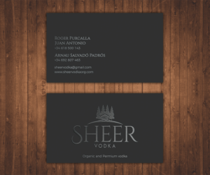 Sheer Vodka  | Business Card Design by Stylez Designz