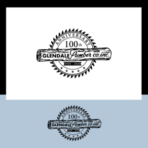 Glendale Lumber 100th Anniversary 1920 - 2020  | Logo Design by sankar999