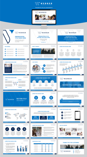 Webber Research & Advistory PowerPoint  | PowerPoint-Design von Achiver