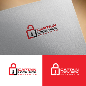 Captain Lock Pick Locksmith | Logo Design by Logo bud design