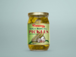 Garlic Bomb Dill Pickles needs your smart gourmet Design | Packaging Design by ronin71