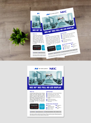 NEC Promotional brochure for corporate/Government meeting rooms | Flyer Design by Deepak_9_Malhotra