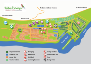 caravan park map | Graphic Design by Pixper